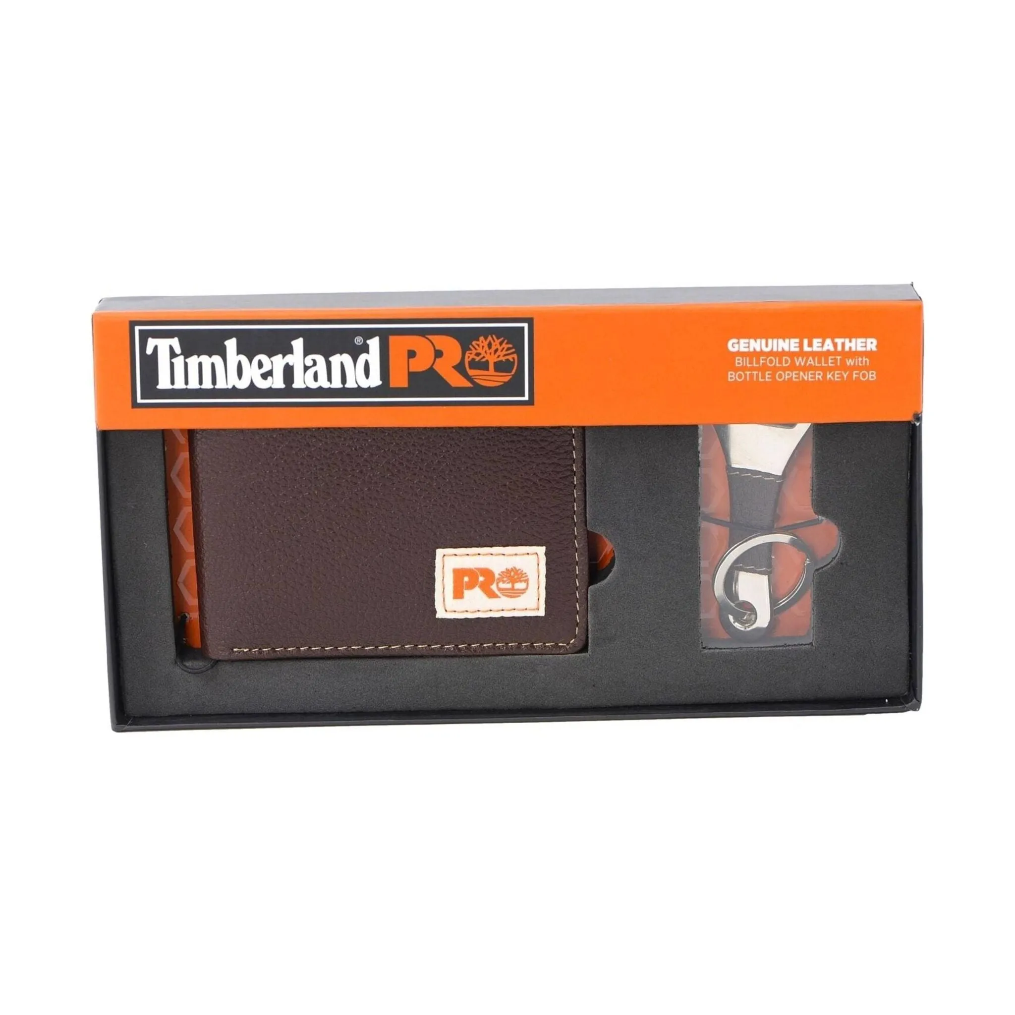 Timberland Pro Leather Bifold With Bottle Opener - Brown