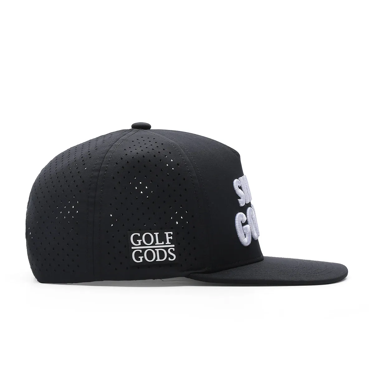 TOUR PRO Shitty Golfer Golf Hat in Black with Flat Brim