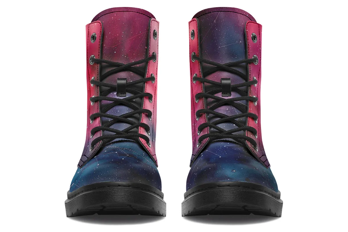 Twilight Boots - Vegan Leather Doc-Style Boots with Durable Stitched on Soles