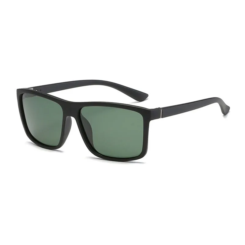 West Louis™ Classic Square Polarized Plastic Men Sunglasses