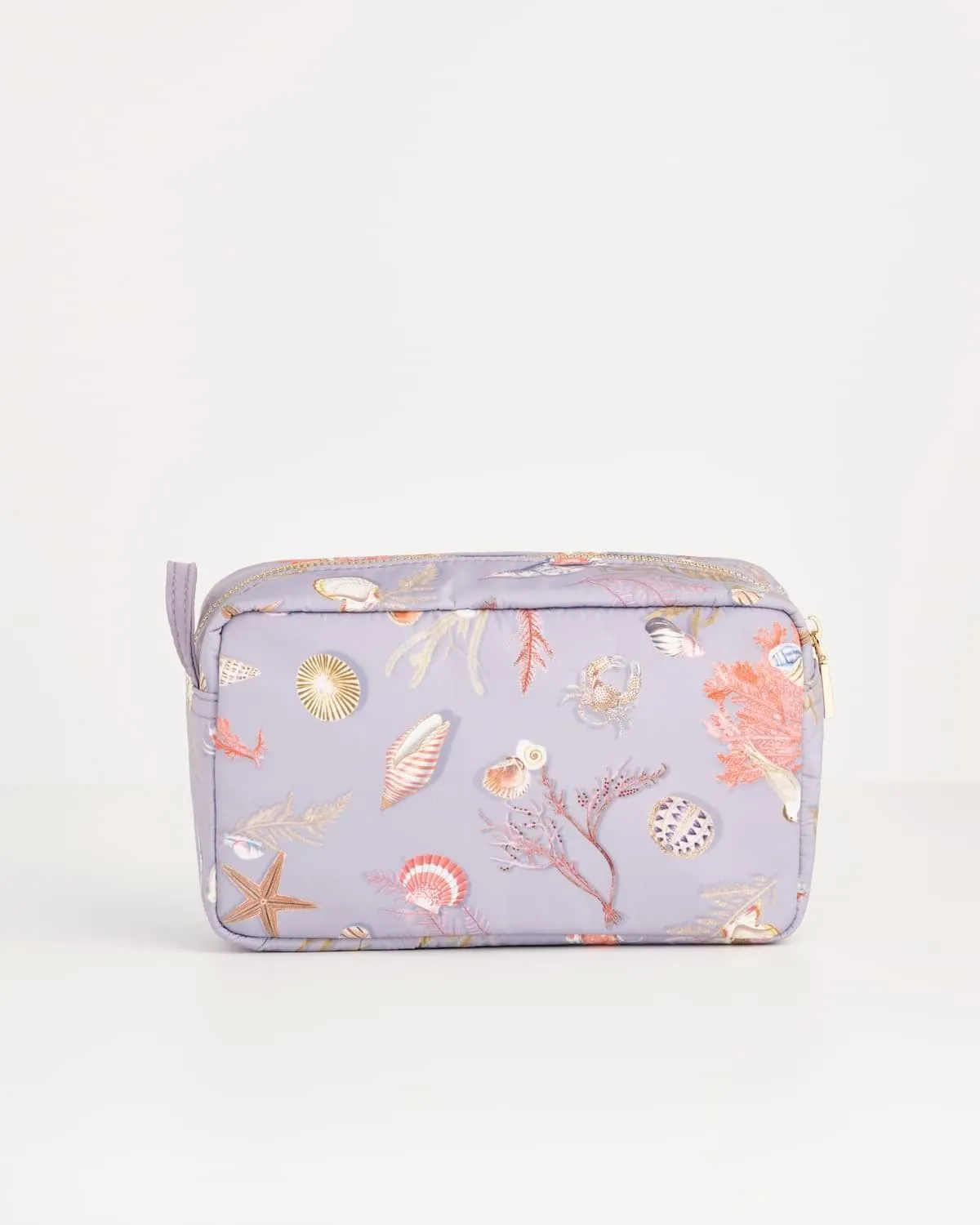 Whispering Sands Powder Blue Cosmetic Pouch