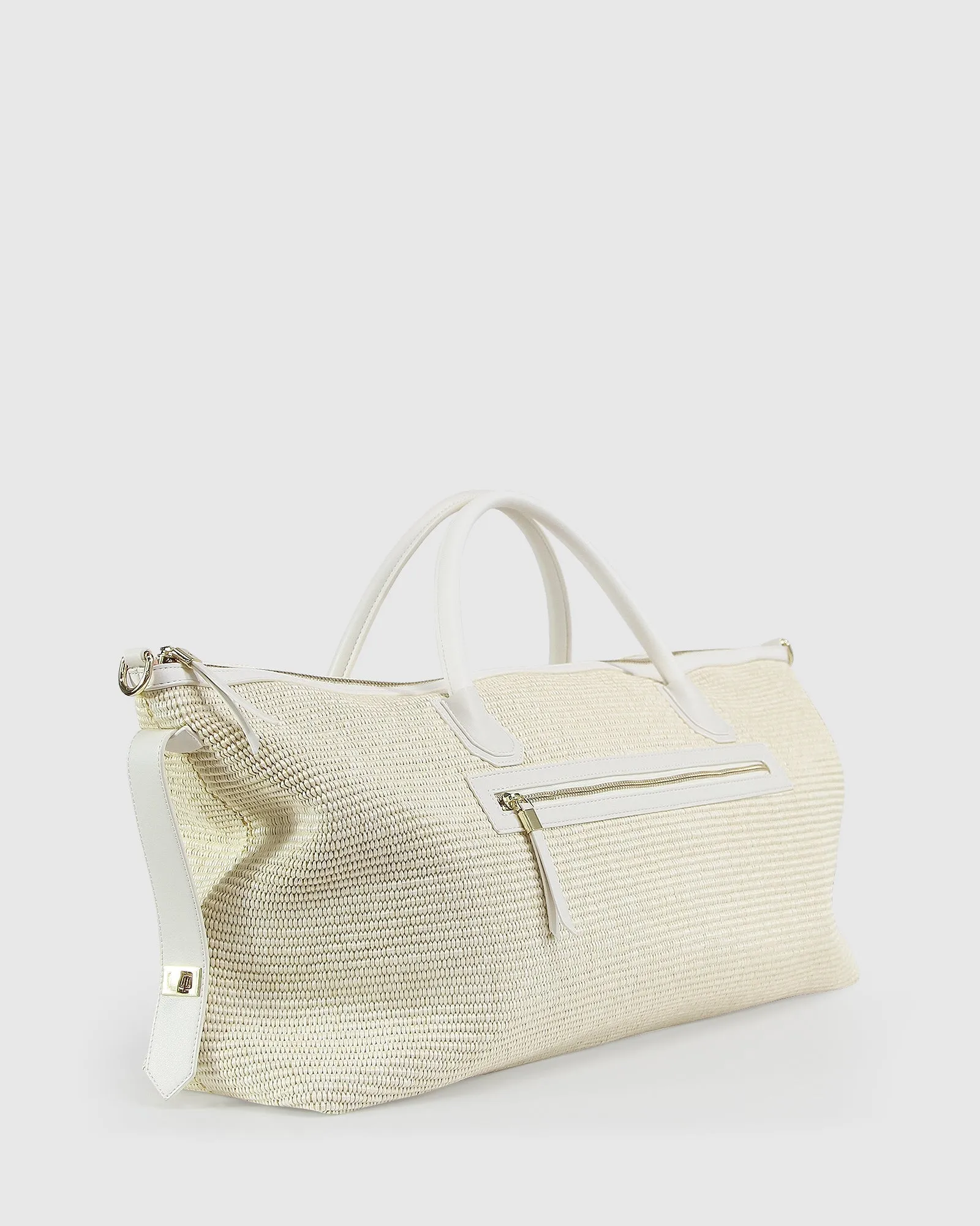 Wild Heart Weekender Bag - Natural Raffia