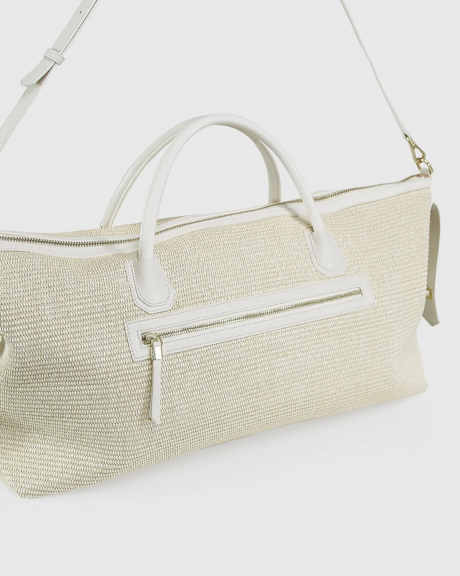 Wild Heart Weekender Bag - Natural Raffia